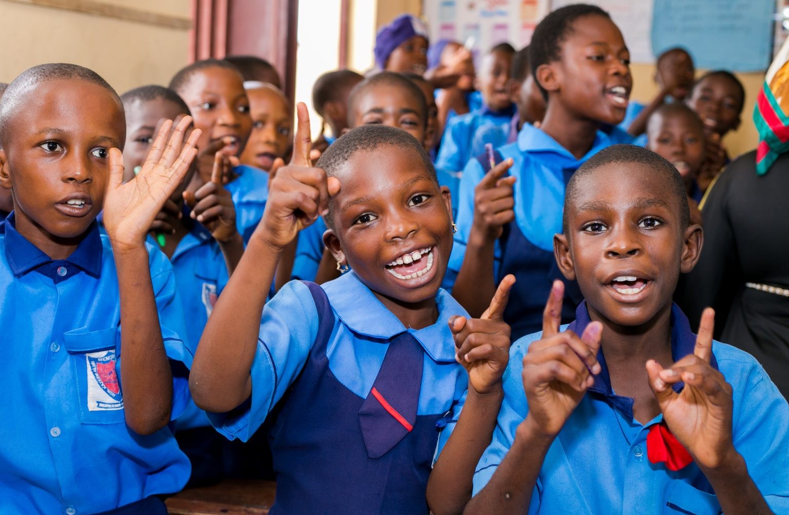 Children learning in classroom