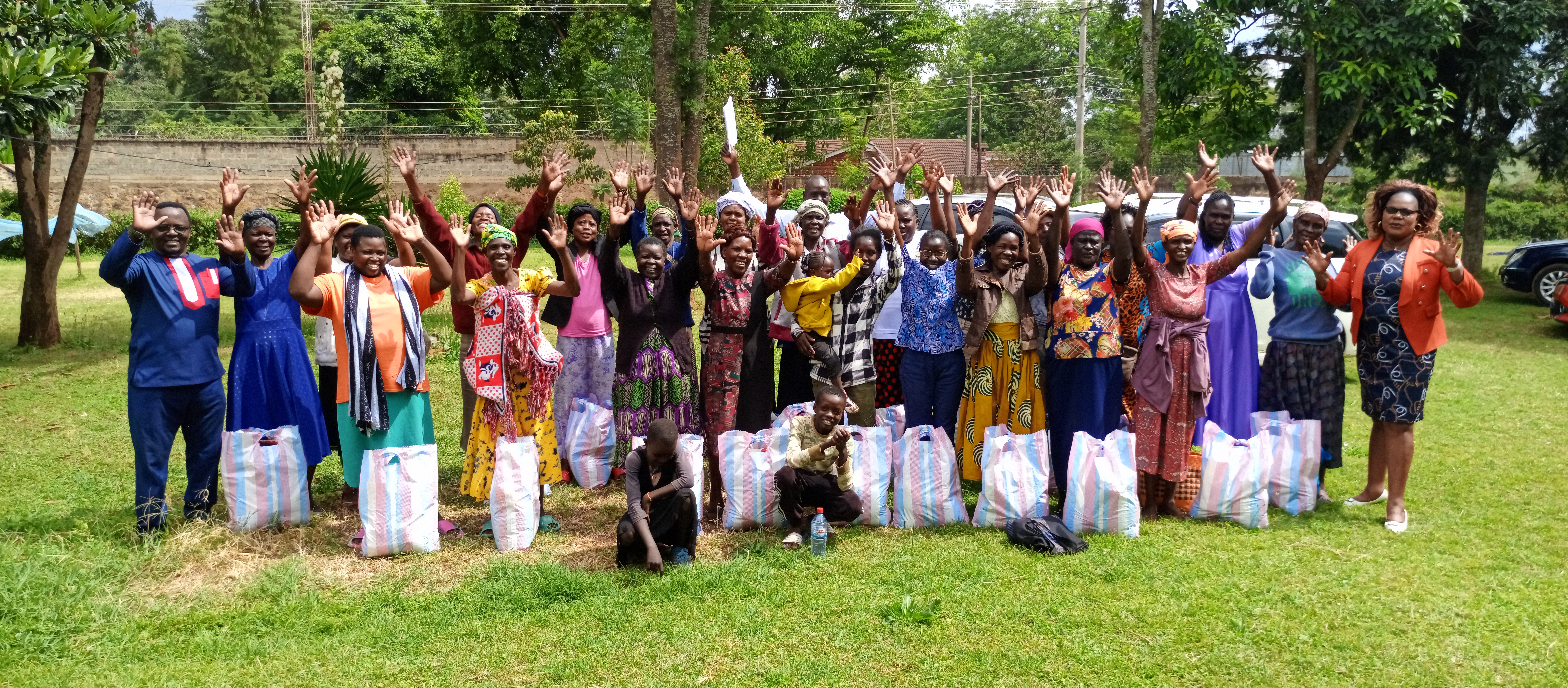 Community members smiling